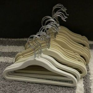 Flocked kids clothes hangers